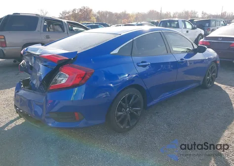 2019 Honda Civic Sport from USA, damaged, VIN 2HGFC2F82KH519352